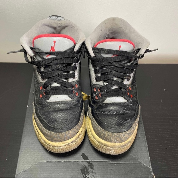 Jordan 3 Retro Black Cement (2018) (GS) 5.5Y - Picture 3 of 8